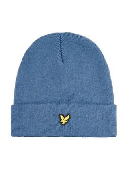 Image of Lyle & Scott Boys Eagle Beanie Hat - Faded Denim