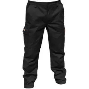 Image of Result Mens Stretch Work Trousers / Pants (32 Inch Leg Length) (32“) (Black) - Black