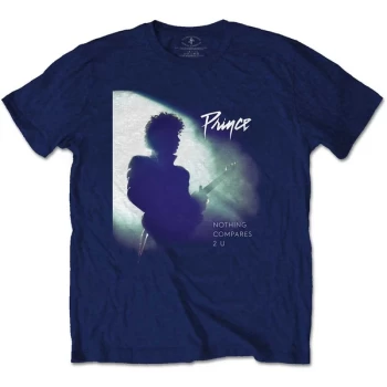 Image of Prince - Northing Compares 2 U Unisex Large T-Shirt - Blue