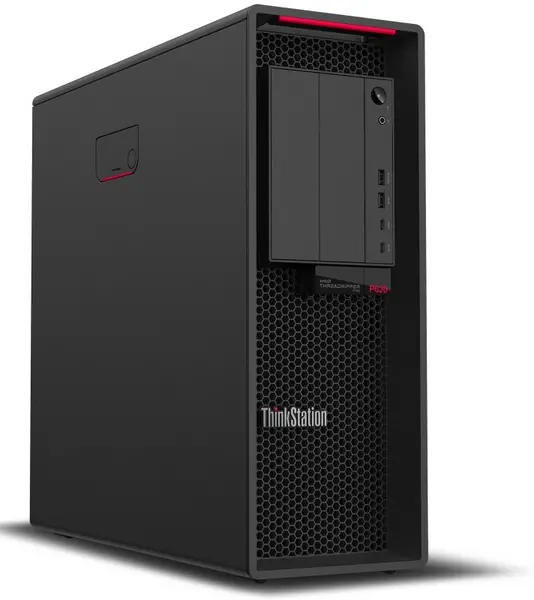 image of Lenovo ThinkStation P620 Workstation Desktop, AMD Ryzen Threadripper PRO 5965WX, 64GB RAM, 1TB NVMe SSD, No Graphics, Windows 11 Pro, 3Yr