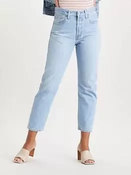 Image of Levis 501 Crop - Ojai Luxor Ra - Denim Blue, Denim, Size 31, Length 28, Women