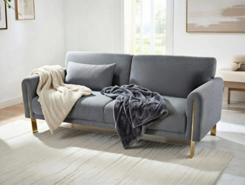 Image of DS Living Como 2 Seater Sofa Bed In Grey Or Silver