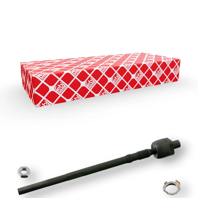 Image of FEBI BILSTEIN 27930 Inner Tie Rod OE Turbo NEW, Front Axle Left, with locking plate Inner Tie Rod (51)