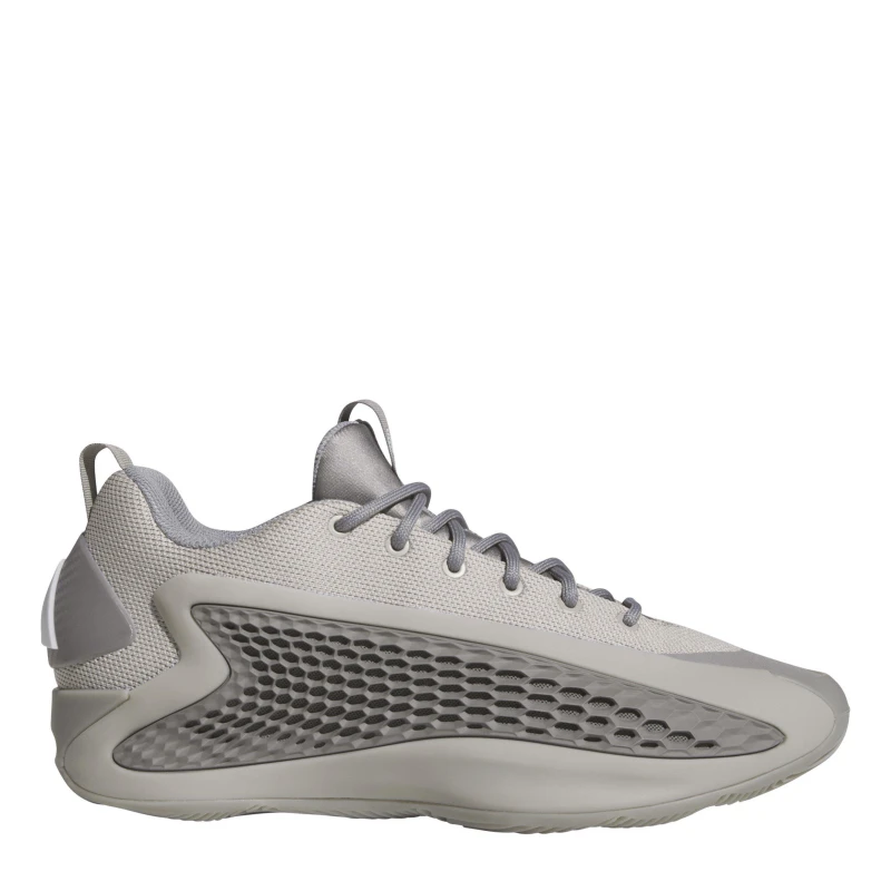 Image of adidas Unisex Adults Anthony Edwards Low Basketball Trainers Metal Grey/Dove unisex 6 (39.3)
