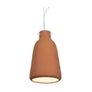Image of Larissa Lighting - Larissa Berovo Dome Ceiling Pendant 1 Light Clay