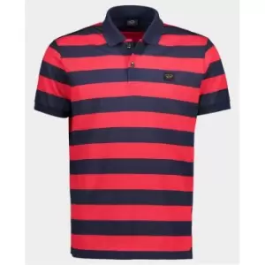 Paul And Shark Paul and Shark Stripe Polo Shirt Mens - Red