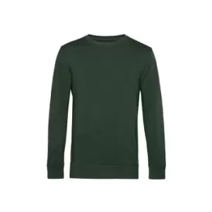 Image of B&C Mens Organic Crew Neck Sweat (XS) (Forest Green)