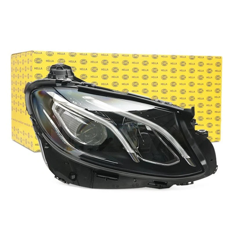 Image of HELLA 1EX 012 076-521 Headlights LED, without LED control unit for low beam/high beam, Right, LED Headlight (259)