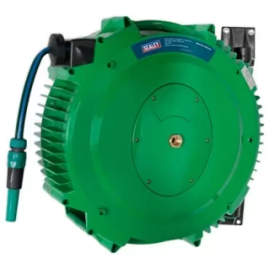 image of Sealey RGH18 Retractable Water Hose Reel 18mtr 12mm Id PVC Hose