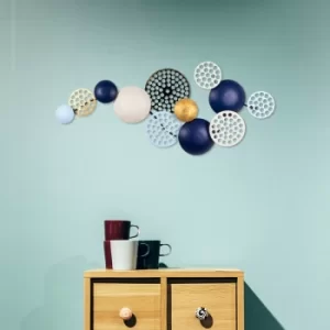 Image of Aurora 2 Multicolor Decorative Metal Wall Accessory