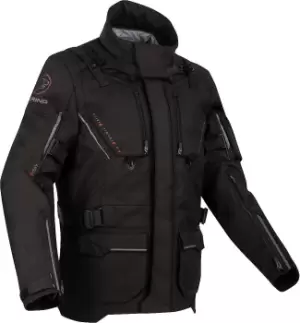 Image of Bering Nordkapp Motorcycle Textile Jacket, black, Size 2XL, black, Size 2XL