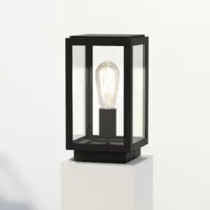 Homefield Outdoor Pedestal Lamp Textured Black IP44, E27