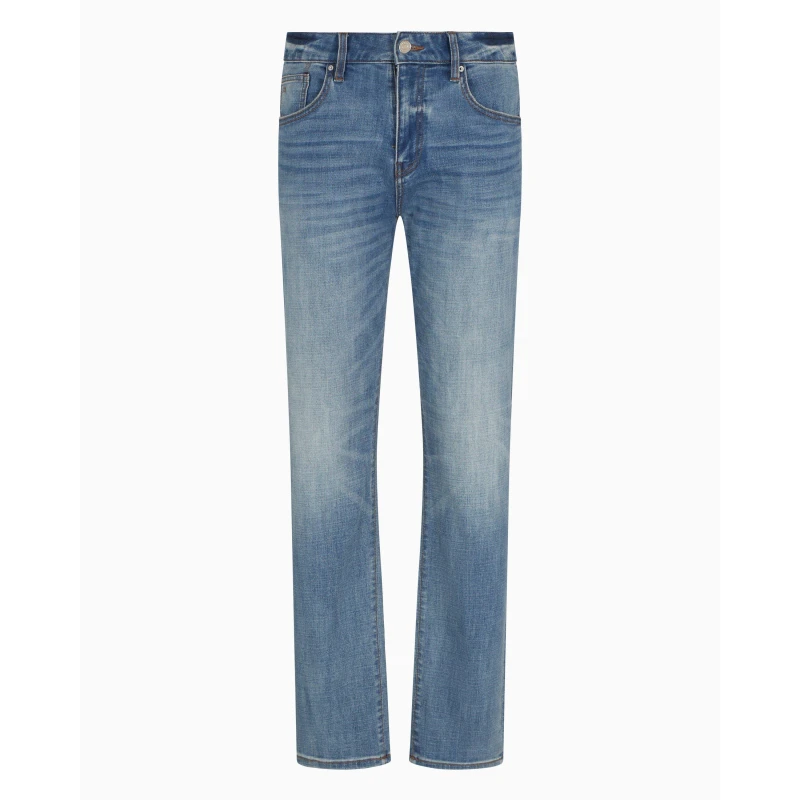 Image of Armani Exchange Mens Slim Fit Jeans Light Wash male 30W S