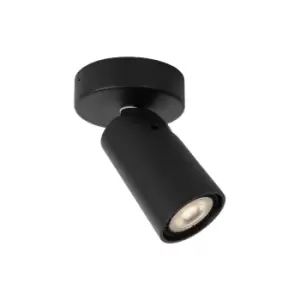 image of Xyrus Modern Ceiling Spotlight - Ø9cm - LED Dim to warm - GU10 - 1x5W 2200K/3000K - Black