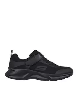 Image of Skechers Dynamatic Mesh 3D Overlay Print Trainer, Black, Size 11 Younger
