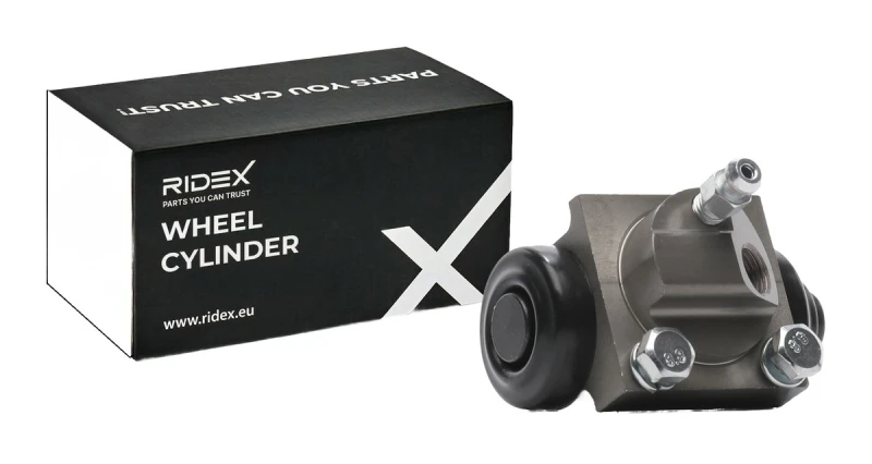 Image of RIDEX 277W0263 Brake Cylinder Rear Axle Left Aluminium Wheel Brake Cylinder (277)