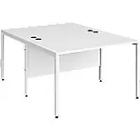 Image of Dams International Desk MB1216BWHWH 1,200 x 1,600 x 725 mm