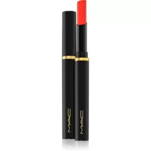 Image of MAC Cosmetics Powder Kiss Velvet Blur Slim Stick Moisturising Matte Lipstick Shade Devoted to Danger 2 g