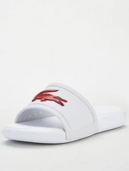 Image of Lacoste Girls 120 Slider, White/Pink, Size 2 Older