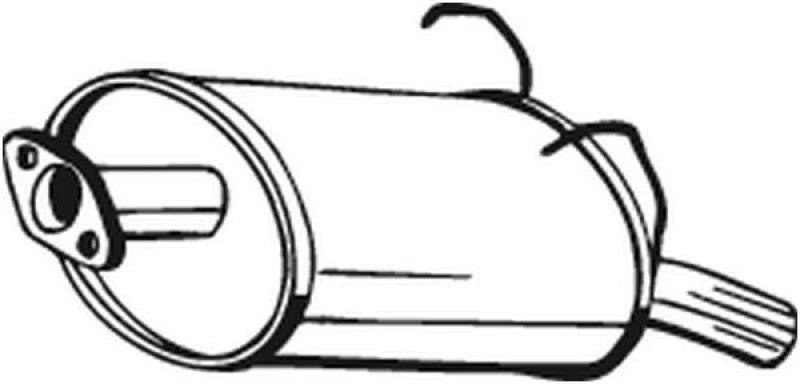 Image of Rear silencer BOSAL 163-197
