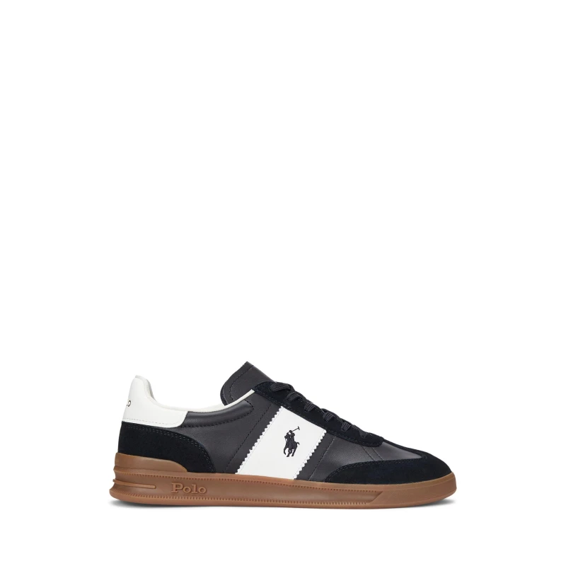 Image of Polo Ralph Lauren Heritage Aera Trainers - Black 10
