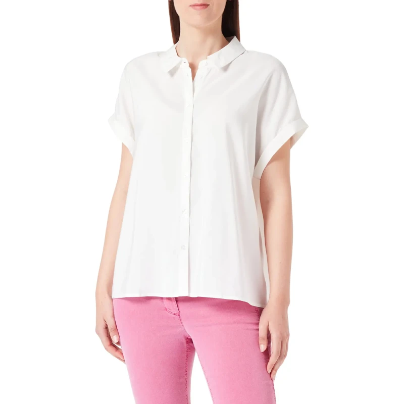 Image of Vero Moda Womens woven blouse Vero Moda Bumpy Blanc Female L