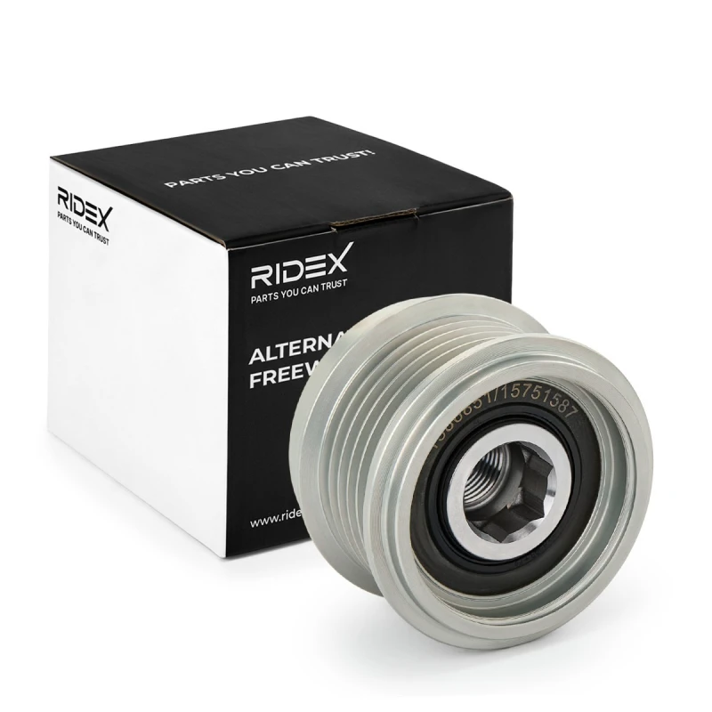 Image of RIDEX Alternator clutch pulley RIDEX 1390F0098