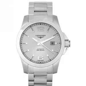 image of Conquest Automatic Silver Dial Mens Watch