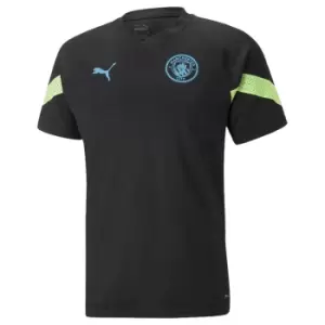 image of 2022-2023 Man City Training Jersey (Black) - Kids