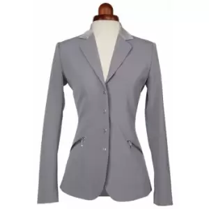 image of Aubrion Womens/Ladies Oxford Suede Show Jumping Jacket (36) (Grey) - Grey