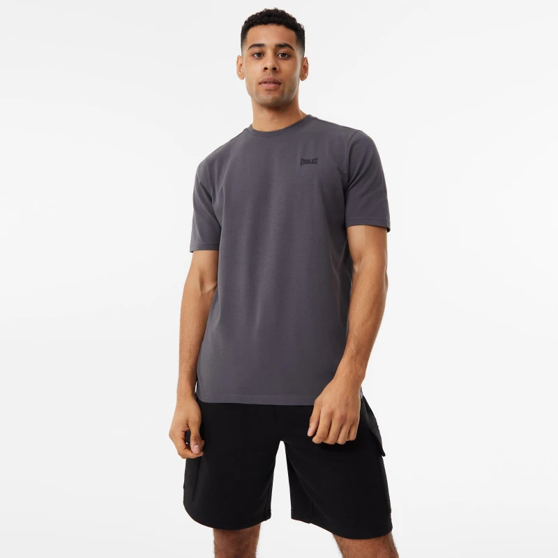 Image of Everlast Essential Logo Jersey T-Shirt Mens - Grey Grey S