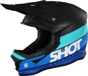 Image of Shot Furious Story Motocross Helmet, black-blue Size M black-blue, Size M