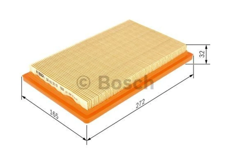 Image of Bosch F 026 400 273 Air filter Filter Insert Air Filter (8)