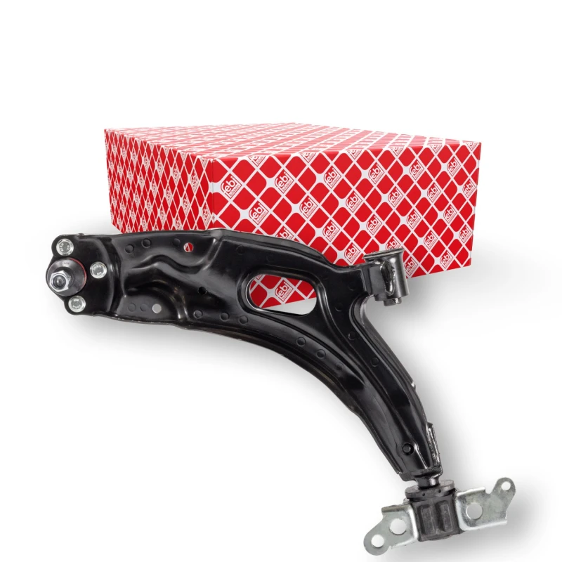 Image of FEBI BILSTEIN 12537 Suspension arm Control Arm, Sheet Steel, Lower, with holder Sheet Steel Track Control Arm (273)