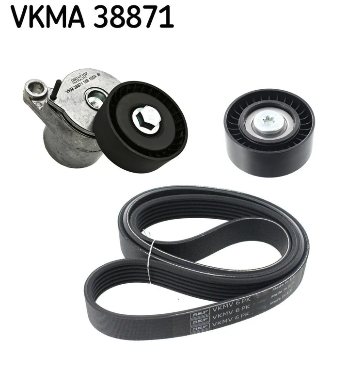 Image of SKF V-Ribbed Belt Set SKF VKMA 38871