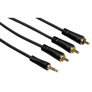 image of Connecting Cable 3.5mm 4-pin jack plug - 3 RCA plugs 3m