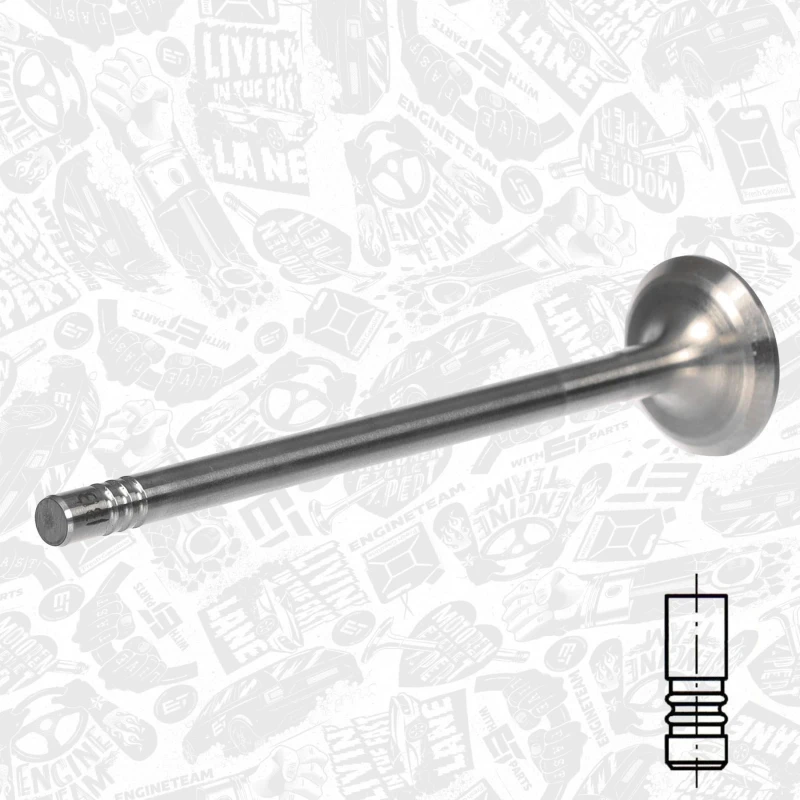 Image of ET ENGINETEAM Exhaust valve ET ENGINETEAM VE0187