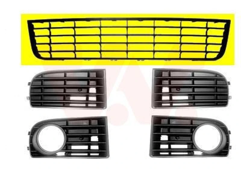 Image of VAN WEZEL Bumper grill VAN WEZEL 5894590