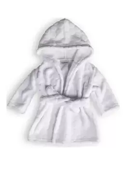 image of Clair De Lune Marshmallow 6-12 Months Baby Bathrobe- White