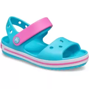 image of Crocs Girls Toddlers Crocband Slip On Molded Croslite Sandals UK Size 10 (EU 27-28, US C10)