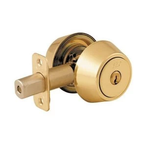 Image of Yale Locks P5211 Security Deadbolt Polished Brass