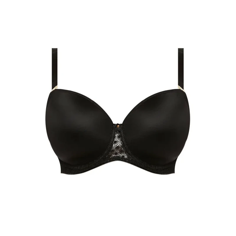 Image of Freya Underwired t-shirt balconnet molded bra For Her Freya Starlight Noir Female 75H
