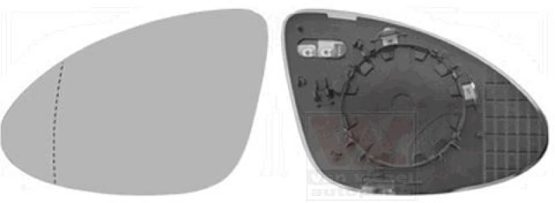 Image of VAN WEZEL Wing mirror glass VAN WEZEL 7422837