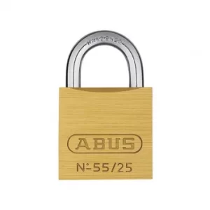 Image of ABUS Mechanical 55/25mm Brass Padlock
