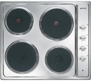 Image of SMEG Cucina SE435S 4 Zone Electric Solid Plate Hob
