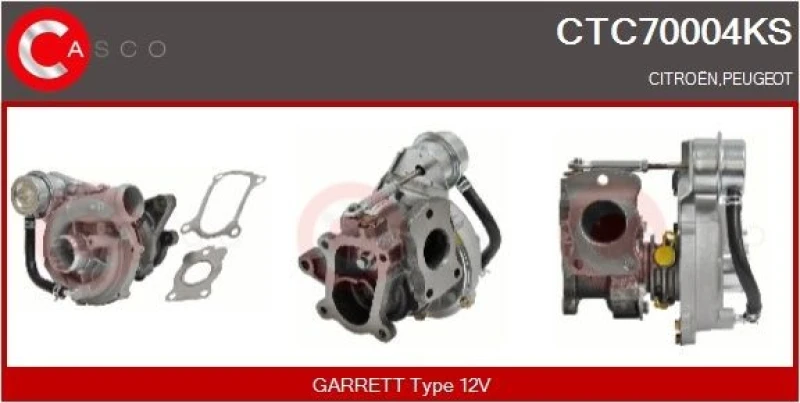 Image of CASCO Turbocharger CASCO CTC70004KS