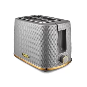 image of Tower Empire Collection T20054GRY 2 Slice Toaster