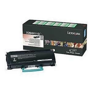 image of Lexmark X264H11G Black Laser Toner Ink Cartridge