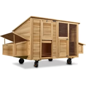 Image of Chicken Coop Hen House Roll Bar Chicken House Coop Rabbit Hutch Nest Put Mobile