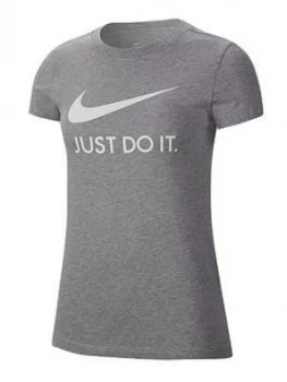 Image of Nike Nsw Slim Fit Jdi Tee, Dark Grey Heather Size M Women